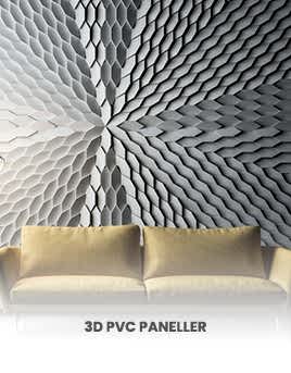 3D pvc paneller