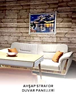 Ahşap Strafor Duvar Paneli