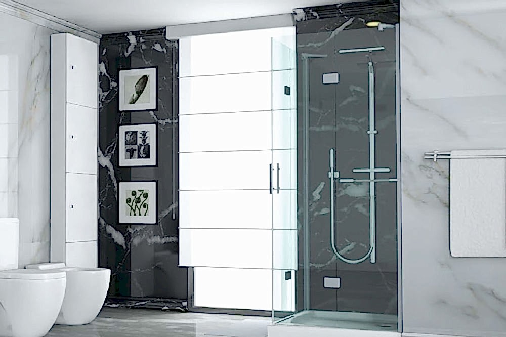 PMD-03 Black & White Mermer PVC Plaka